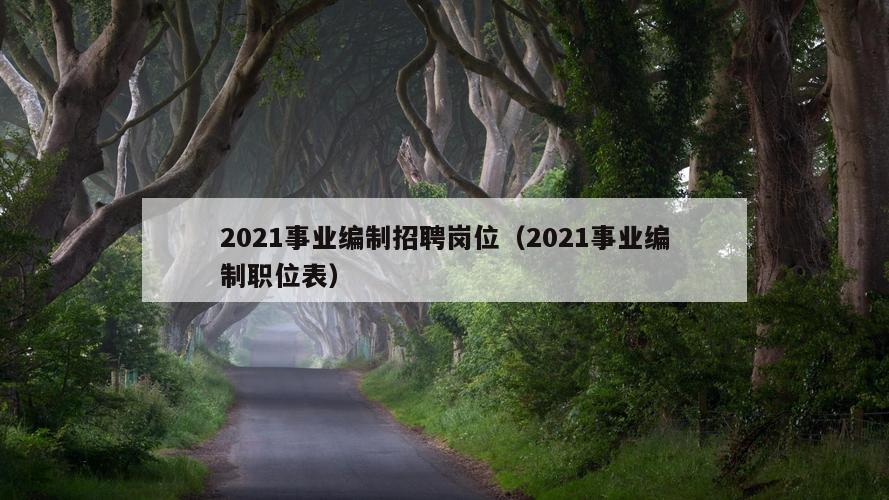 2021事业编制招聘岗位（2021事业编制职位表）