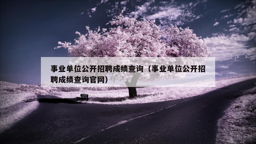 事业单位公开招聘成绩查询（事业单位公开招聘成绩查询官网）