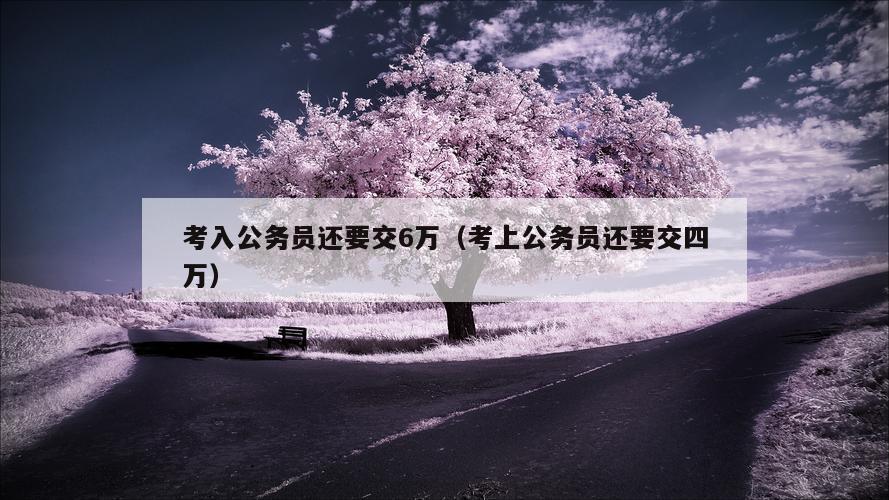 考入公务员还要交6万（考上公务员还要交四万）