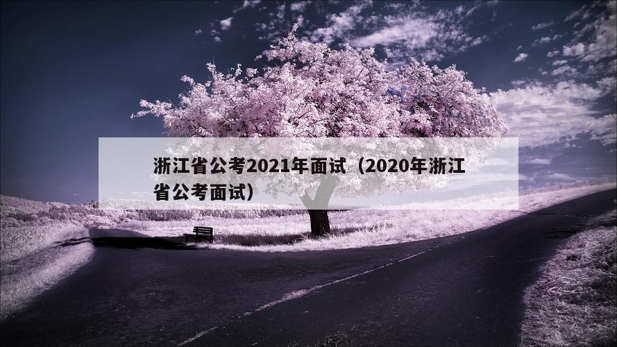 浙江省公考2021年面试（2020年浙江省公考面试）